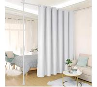 Tringle à Rideaux sans Percage,paravent Interieur ou Tringle Rideau Extensible sans Percage-Brise-Vue,178 x 317 cm (L x H) - Blanc