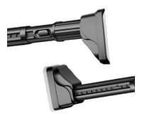 Tringle À Rideaux Sans Perçage Tringle De Tension, Tringle Rideau Douche Télescopique Réglable, Tige de Voiturier de 40 à 500 cm installation facile(Noir,190-260cm)