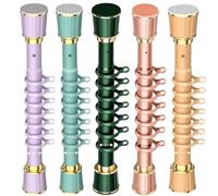 Tringle à rideaux télescopique réglable sans perçage 40 à 500 cm de long 33 mm de diamètre Couleur verte élégante Parfaite pour le salon, le balcon et le lit Installation facile Porte-vêtements
