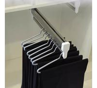 Tringle à vêtements coulissante 30-80 cm, tringle de penderie extensible en acier for rangement de pantalons et vêtements, tringle à cintre réglable for penderie, gain de place, organiseur de garde-ro