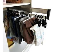 Tringle à vêtements coulissante 30-80 cm, tringle de penderie extensible en acier for rangement de pantalons et vêtements, tringle à cintre réglable for penderie, gain de place, organiseur de garde-ro