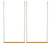 Tringle à vêtements en métal suspendue avec chaîne au plafond - Pour plafond, mur en béton, mur de carrelage, chambre à coucher, couloir, entrée, armoire, buanderie, salon, 60 x 180 cm - Doré