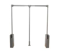 Tringle à vêtements escamotable, cintre de penderie escamotable, système télescopique réglable avec retour automatique, cintre robuste pour suspendre les vêtements dans une armoire (Dimensions : 360-