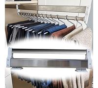 Tringle à vêtements extensible réglable - Tringle de suspension polyvalente pour pantalons et accessoires, maximisez l'espace et désencombrez votre garde-robe