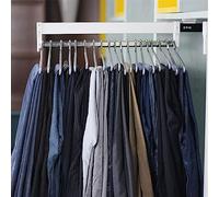 Tringle à vêtements extensible - Tringle de penderie coulissante, tringle à vêtements for garde-robe, support de rangement réglable for vêtements, rail de cintre en acier inoxydable, support de rangem