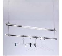 Tringle à vêtements pour vêtements, Support de Plafond avec lumière LED, Pilier en Cristal, Tringle à vêtements Lumineuse Suspendue, présentoir en Acier Inoxydable pour magasins de