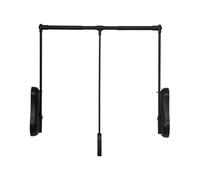 Tringle à vêtements rabattable, tringle de penderie réglable de 510 à 1150 mm, porte-manteau rabattable for la maison, capacité de charge de 20 kg, for suspendre les vêtements (noir, 850 à 1150 mm)(Bl