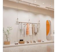 Tringle à vêtements réglable en acier inoxydable pour suspendre les vêtements - Solution de rangement pour vêtements - Design durable et élégant pour la maison et le placard