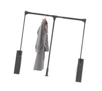 Tringle à vêtements télescopique réglable, très résistante, capacité de charge de 20 kg, pour organisation de placard