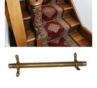 Tringle Antidérapante Pour Tapis D'escalier,Protection Des Moquettes,Supports De Tapis En Laiton Antique Pour Tapis D'escalier,Parfaits Pour La Maison Et Le Bureau(5 pcs,L40inch(101cm))