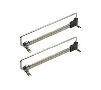 Tringle Coulissante 2Pcs Adjustable Clothes Rod Telescopic Rods Retractable Pull-Out Hanger For Closets Pole For Bathroom(400mm)