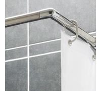 Tringle d'angle pour rideau de douche - extensibilité 120 x 200 cm ajustable - pour receveur PRESTO