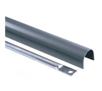 Tringle d'assemblage et cache d'antipanique OLTRE 2300 mm pour grande porte - noir 9005 FAPIM