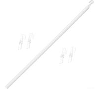 Tringle de commande de store en plastique PP, 89 cm, tige d'extension réglable pour store de fenêtre avec 5 crochets pour stores vénitiens, maison et bureau
