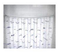 Tringle de douche - Arquée - ajustable 80 x 80 / 90 x 90 cm - blanc WENKO