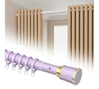 Tringle de douche réglable sans perçage en acier inoxydable antirouille pour douche et placard (259,1 cm, 348 cm)