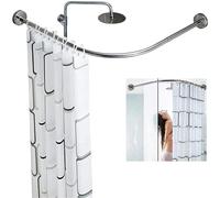 Tringle de douche réglable sans perçage en acier inoxydable résistant à la rouille 80 cm 100 cm Installation facile pour salle de bain, cuisine et vestiaire Design moderne