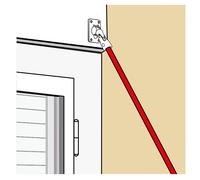 Tringle de manivelle laquée blanc diamètre 12 mm x 1 m 10 TORBEL 0843600