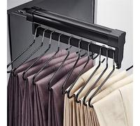 Tringle de penderie extensible et rétractable - Tringle de penderie réglable et robuste, tringle à vêtements for garde-robe, porte-pantalons multifonctionnel et réglable, for vêtements, serviettes, éc
