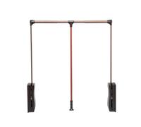 Tringle de penderie rabattable, rail tampon hydraulique, portant à vêtements relevable, capacité de charge de 10 kg, améliore l'utilisation de l'espace de la penderie(Color-2,92-125cm)