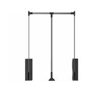 Tringle de penderie réglable et rétractable - Rail nizer bidirectionnel robuste pour armoires, système de rangement latéral (510-600 mm) - Optimise l'espace et la commodité
