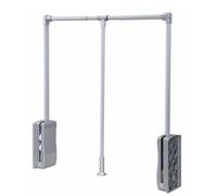 Tringle de penderie rétractable Robuste, Tringle de penderie Extensible, Tringle de penderie rétractable en Aluminium, Cintre de Finition relevable for vêtements, Largeur réglable(A,510-660mm)
