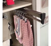 Tringle De Placard Coulissante Extensible Robuste - Tringle De Placard De Garde-Robe Slidig, Tringle à Vêtements Extensible avec 2 Rails Coulissants, Tringle De Placard Co, One Color, 500MM