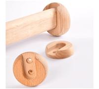Tringle de placard en bois massif avec embouts et vis - Cintres durables de 56,9 cm pour chambre de camping-car - Barres élégantes pour un rangement efficace des vêtements