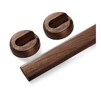 Tringle de placard en bois pour suspendre les vêtements - Support durable avec raccords, idéal pour les armoires, armoires à chaussures et buanderie