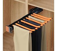 Tringle de placard extensible en alliage d'aluminium silencieuse et rétractable pour rangement efficace et solutions d'économie d'espace