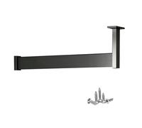 Tringle de placard personnalisée, barre de suspension robuste pour armoires d'angle, vestiaires, appartement, longueur réglable 85-125 cm avec ensemble de brides