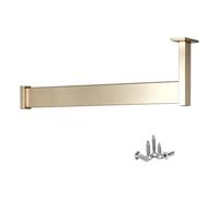 Tringle de placard personnalisée, barre de suspension robuste pour armoires d'angle, vestiaires, appartement, longueur réglable 85-125 cm avec ensemble de brides