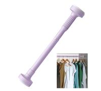 Tringle de placard réglable en acier inoxydable extensible sans perçage pour économiser de l'espace Violet 160-250 cm