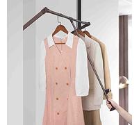 Tringle de placard réglable pour suspendre les vêtements, rail de garde-robe peu encombrant, design de retour doux, convient pour 52 à 122 cm, idéale pour l'organisation et le rangement de la chambre