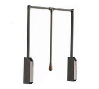 Tringle De Placard Rétractable De 21 À 47,6 Pouces, Réglable sur Le Côté, avec Poignée Télescopique Et Matériel De Montage, Barre De Placard À Capacité De Charge De 66 LB (Size : 890-1210mm)