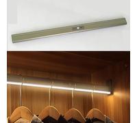 Tringle de placard robuste avec batterie intégrée, rail en métal, capacité de charge de 75 kg pour un rangement organisé, longueur réglable de 50 à 130 cm