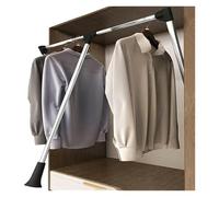 Tringle de placard télescopique réglable à ressort pour chambre à coucher, buanderie, garde-manger