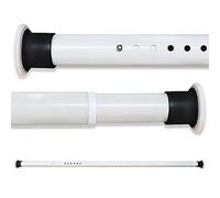 Tringle De Rideau De Douche Extensible Sans Perçage 310-360CM Acier Au Carbone Blanc Tringle A Rideaux Vêtements Télescopique Barre A Tension Pour Salle De Bains Fenêtre Cuisine Armoire