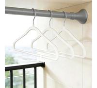 Tringle de Rideau de Douche Sans Percage 40-500 cm Tringle de Douche Acier Inoxydable Tringle Télescopique Extensible pour Salle de Bain, Fenêtre, Porte, Penderie(Gris,4.1-5.0m)