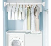 Tringle de rideau de douche télescopique, 410CM-500CM, 360CM-450CM, 160CM-250CM, 40CM-55CM, Tringle Rideau Extensible Sans Percage, Barre de Douche pour Salle de Bain Chambre Placard Fenêtres Portes (