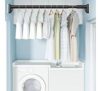 Tringle de rideau de douche télescopique, 410CM-500CM, 360CM-450CM, 160CM-250CM, 40CM-55CM, Tringle Rideau Extensible Sans Percage, Barre de Douche pour Salle de Bain Chambre Placard Fenêtres Portes (