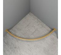 Tringle de séparation de pièce, Rideau d'angle Portable pour Cabine d'essayage avec Barres dorées - Cloison de séparation Murale pour magasins de vêtements, théâtres, vestiaires et coulisses