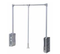 Tringle De Suspension Relevable Et Rabattable, Tringle De Penderie Réglable Et Rabattable, Support De Rangement Pour Pantalons Et Manteaux, Support De Rangement Réglable Pour Vêtements(Silver,660-890m