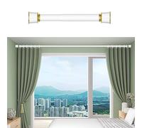 Tringle de tension réglable - 40 à 500 cm - Sans perçage - Acier inoxydable - Facile à installer pour l'intérieur et l'extérieur - Parfaite pour les salles de bains et les séparateurs de pièce - Blanc