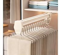 Tringle De Voiturier Extractible, Support De Rangement Extensible Pour Vêtements, 26,7 à 57,1 Cm, Texture Antidérapante, Rails D'amortissement Silencieux, Support De Rangement Pou(Size:31cm (12.20in))