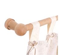 Tringle en bois romaine résistante à l'humidité réglable 100 à 320 cm, idéale pour les maisons, les hôtels et les résidences privées (120 cm)
