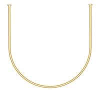 Tringle en métal pour rideau de salle d'essayage - Séparateur de pièce en forme de U - Tige de séparation murale pour dressing - Tige de suspension murale (couleur : doré, taille : 90 x 90 cm)