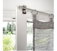 Tringle extensible à boules - MOBOIS - Ø 7mm - Blanc laqué - Nickel mat