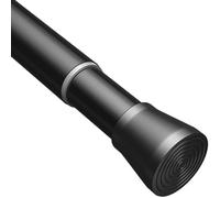Tringle Extensible Barre Rideau Sans Perçage Tringle Rideau Ne Rouille Jamais Barre Telescopique Réglable Pour Salle De Bains Fenêtre Cuisine Armoire Noir 133-200CM