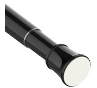 Tringle pour rideau, sans perçage, barre télescopique, tige de suspension extensible, tringle à rideau de douche réglable, 1 pièce, noir, 115-205 cm
